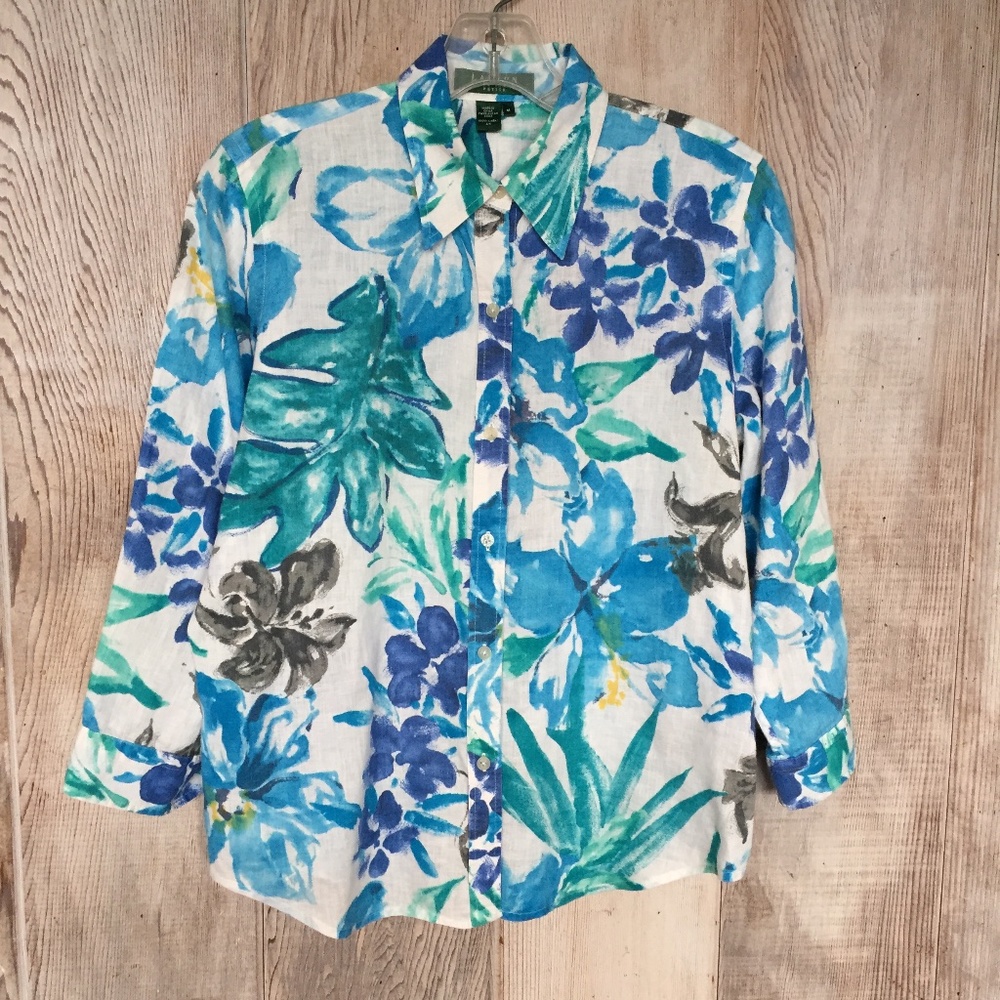 Lauren Collared 3/4 Sleeve Blouse PM